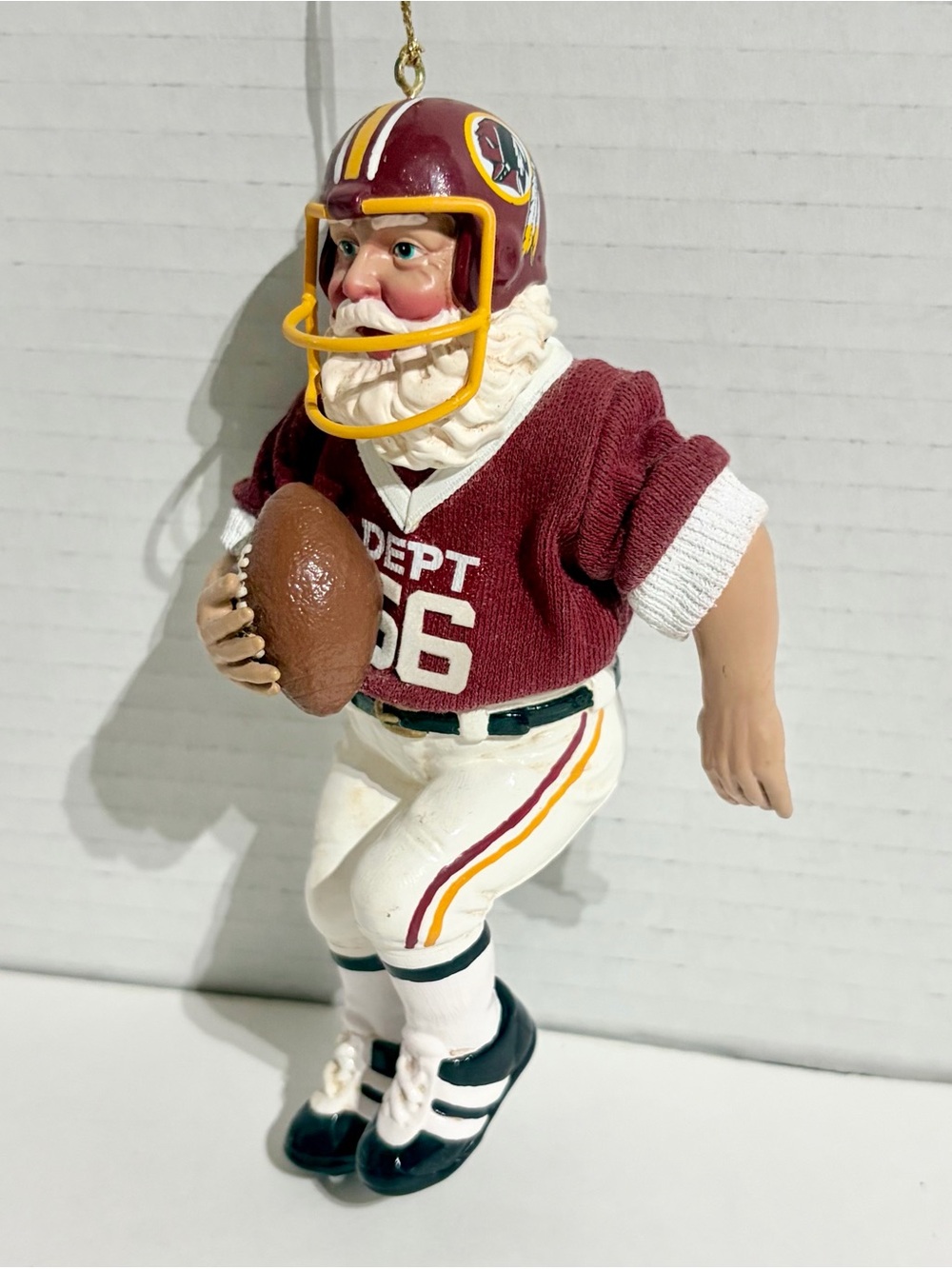 Washington Redskins Department Dept 56 Santa ChristmasOrnament NFL 6" Vintage